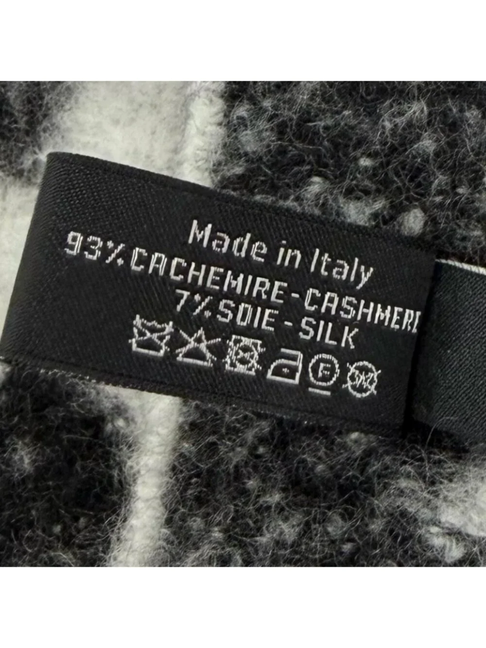 Chanel Cashmere Silk Blend CC Logo Scarf